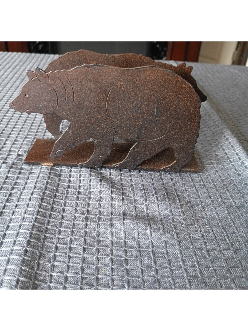 metal napkin holder Bear Shaped